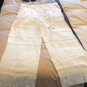 White Linen pants from Loft !